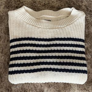 oversized Aerir wide sleeve stripped sweater